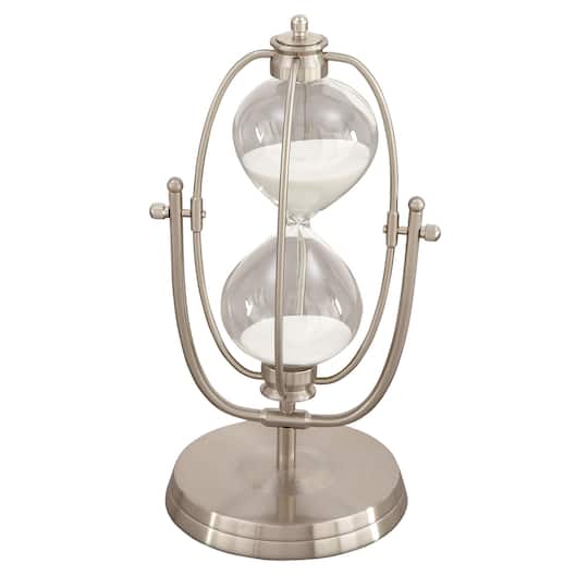 12" Silver Metal Glam Timer